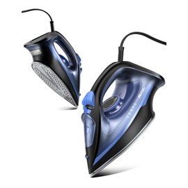 Sundu Steam Iron for Clothes with Rapid Heating Ceramic Coated Soleplate, 1500W, Auto-Off Safety, Burst of Steam, Self-Clean, Anti-Calc, Anti-Drip 300ml Water Tank for Clothes Ironing Indigo