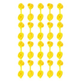 Kool Products (20 Units) New Yellow Aftermarket Replacement Black Vent Caps Made to Fit Most of The Gas Cans and Jugs