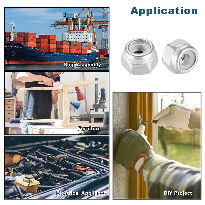 TA-VIGOR 20Pcs Hex Lock Nuts, M2 x 0.4mm Threaded Stainless