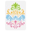 FINGERINSPIRE Damask Flower Stencil 11.7x8.3inch Reusable Damask Theme DIY Decoration