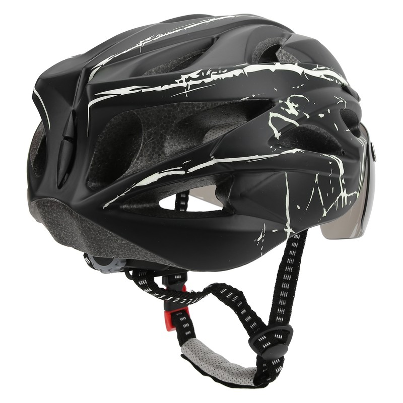 Magnetic Suction Protective Helmet with Goggles/Light for Mountain Bike Road