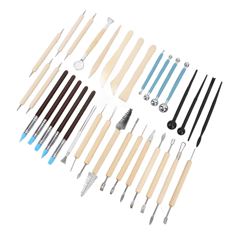 36Pcs Pottery Clay Sculpting Tools Kit Set Ceramic Carving Sculpting