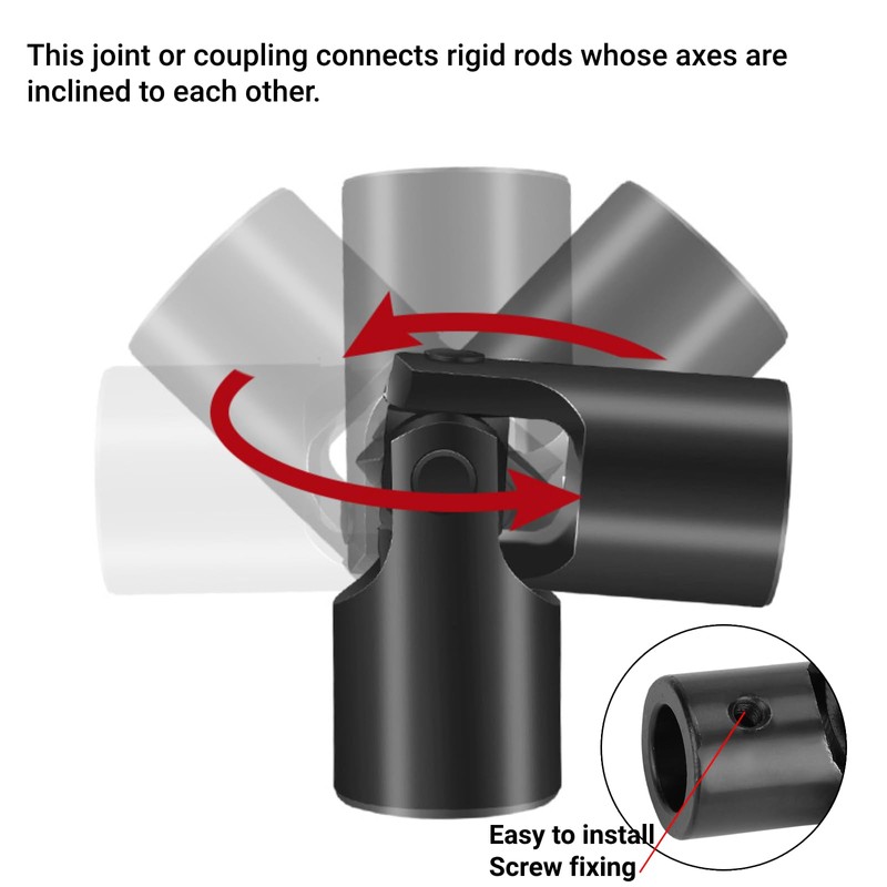 Universal Joint Steering Shaft Coupling Motor Connector DIY Steering Universal