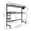 Over The Sink Dish Drying Rack, 2-Tier Multifunctional Over The