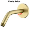 RANDOM Shower Arm with Flange,Gold 6 Inches Wall Mount Angle