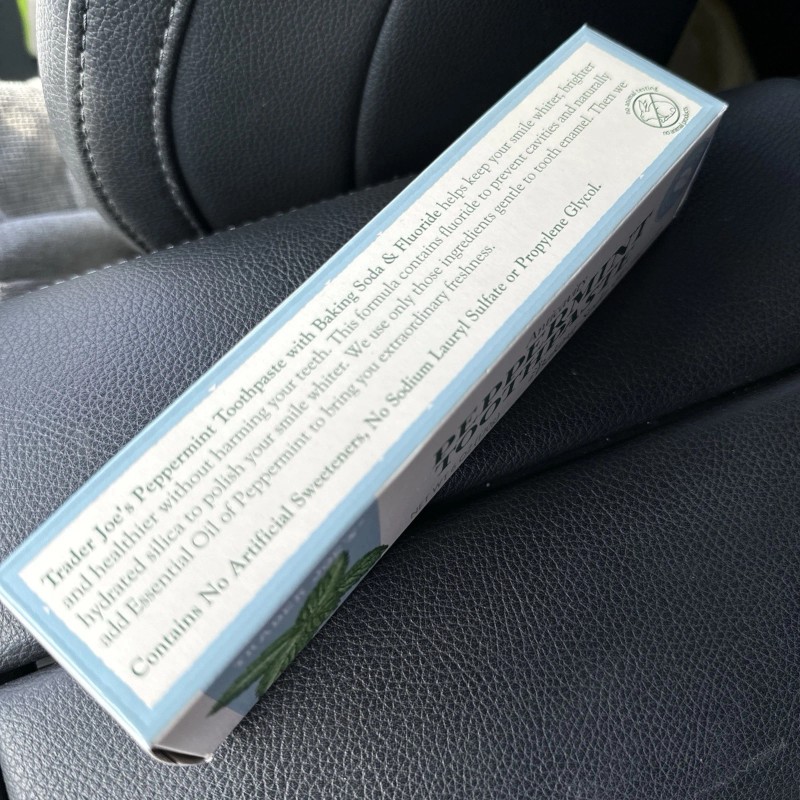 Trader Joe's 2-pack Trader Joes Peppermint Toothpaste Baking Soda Fluoride