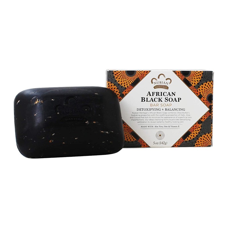 Nubian Heritage African Black Bar Soap with Oats and Aloe