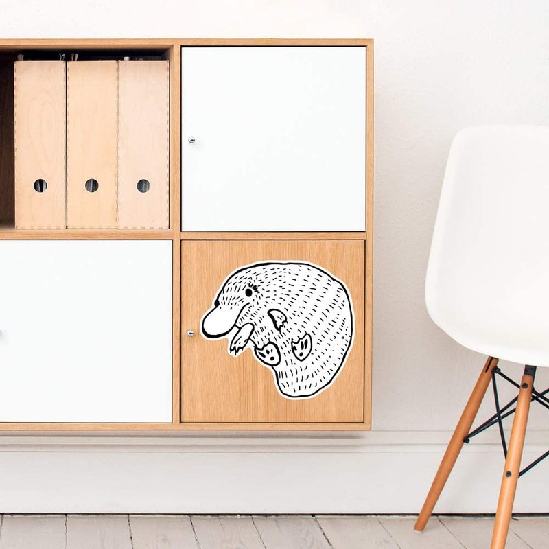 Large 210mm 'Cute Platypus' Permanent Sticker Decal for Cars/Windows/Bins/Walls etc