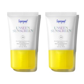 Supergoop! Unseen Sunscreen - SPF 40-1.7 fl oz - Pack of 2 - Invisible, Broad Spectrum Face Sunscreen - Weightless, Scentless, and Oil Free - For All Skin Types and Skin Tones