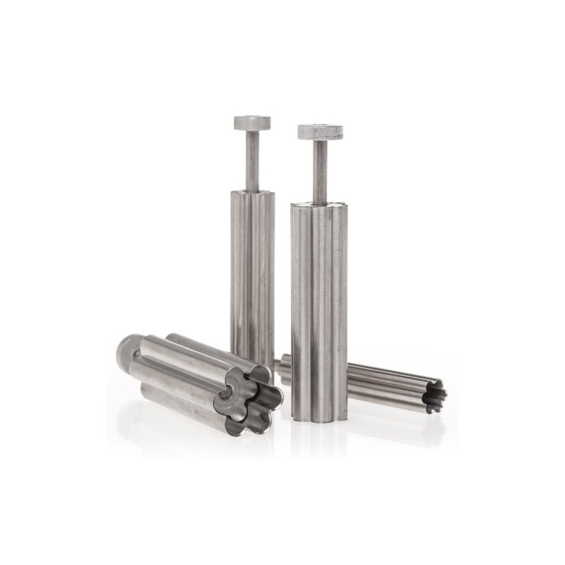 Ateco Plunger with Plain Edge Flower Cutter Set in Graduated