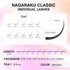 NAGARAKU Eyelash Extension Classic Individual 1:1 Eyelash Volume Individual Eyelashes