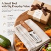 Stainless Steel Vegetable Peeler with Wooden Handle – 2-in-1 Kitchen