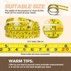 Saysurey 6 Pcs 12 ft Self Adhesive Measuring Tape Adhesive