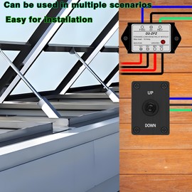 AMAKE DC12 V Forward/Reverse Relay Module,Linear Actuator Forward/Reverse Relay Module,with Polar Reversal Switch,Waterproof,Up/Down Installation Panels,for Trucks,Motor Control-D2