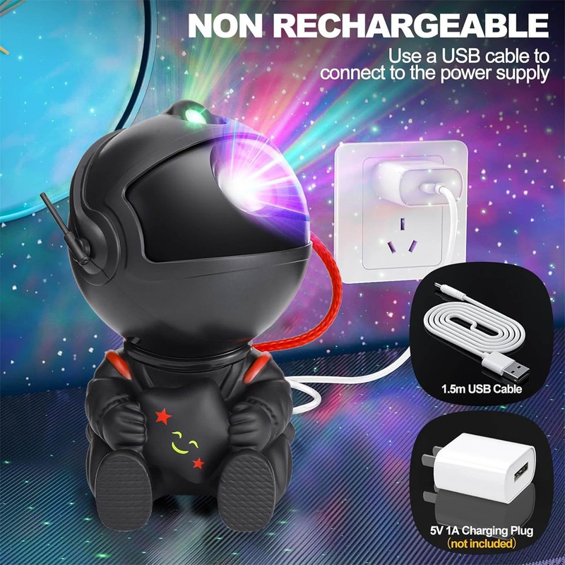 VEANANO Astronaut Galaxy Projector, Star Projector Night Light, Spaceman Light