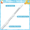 GQIRIL Swimming Pool Pole Telescopic - 15 FT Aluminum Pool