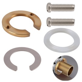 Brass C-Type Lock Nut Kit for Faucet Mounting, Durable Kitchen Faucet Installation Screw with 1.22 Inch (31mm) Diameter, Faucet Lock to Stop Loosening, Suitable for Bathroom Washbasin Tap Accessories