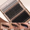 Geeneiya Volume Lash Clusters Kit with 16-18MM Spikes Eyelash Clusters