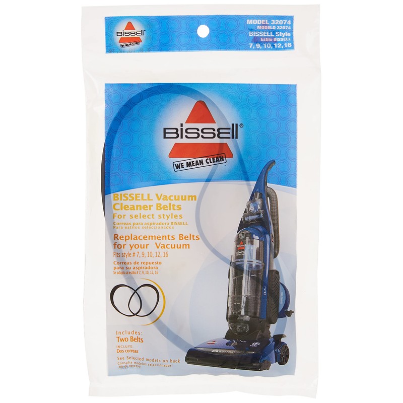 BISSELL Style 7/9/10/12/16 Replacement Vacuum Belts, New Genuine OEM Replacement