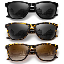 KALIYADI Polarized-Sunglasses Women Men-Sunglasses Trendy: Retro Sun Glasses with UV Protection for Travel Driving