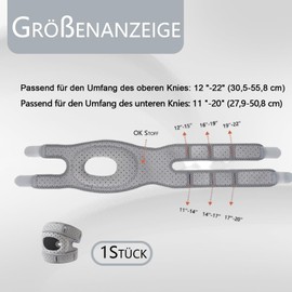 Vimmvid Kniebandage Männer und Damen, Kniebandage Meniskus Bandage Knie Stabilisierung, Kniebandagen Knie Bandagen Damen KniestüTze Knee Support S/M Verstellbar