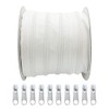 Roll of 25m 3# Endless Continuous Nylon Zippers, Craft Bags,