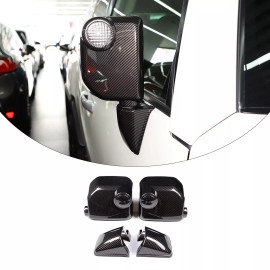 car-king888 Car Side Rearview Mirror Cover ABS Carbon Shell Kits For Toyot@ FJ Curiser 07-21