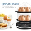 Elite Gourmet EGC314CB Digital Easy Egg Cooker Food Steamer, Poacher,