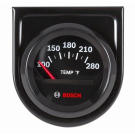 Bosch Style Line Medidor Eléctrico de Temperatura de Agua y Aceite Esfera Negra Bisel Negro Modelo SP0F000049