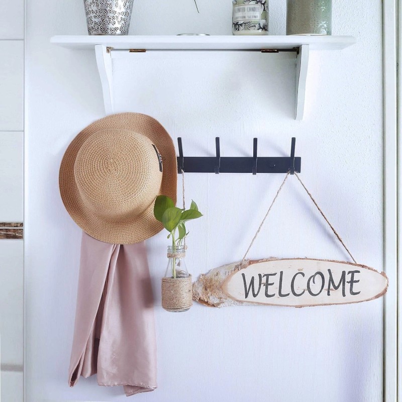 WEBI Coat Rack Wall Mounted,17-1/8 Inch Hooks for Hanging Coats,Heavy