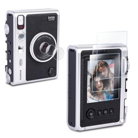 Rieibi Instax Mini Evo Protective Film, Mini evo Screen Protection Film + Lens Protective Film, Instax Mini Evo Glass Film, LCD Projector, Ultra Thin, Automatic Adhesion, Surface Hardness 9H, Impact Resistant, Fingerprint Prevention, High Transmittance, 