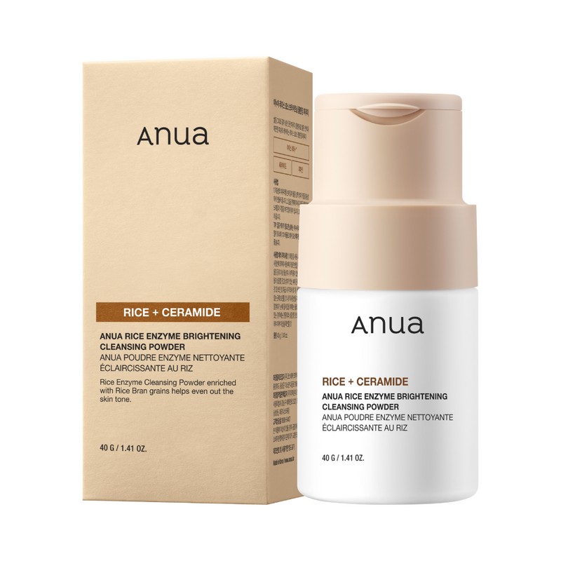 Anua Rice Enzyme Brightening Cleansing Powder 40g Set (+Pack Brush)