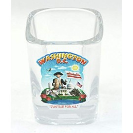 World By Shotglass Washington DC Montage Square Shot Glass