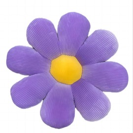 JIA JIE XUN Flower Pillow, Purple Daisy Flower Shaped Throw Pillows, Floor Pillow Cushion, Flower Seating Cushion, Cute Decorative Pillows for Bedroom Sofa Chair (Small)