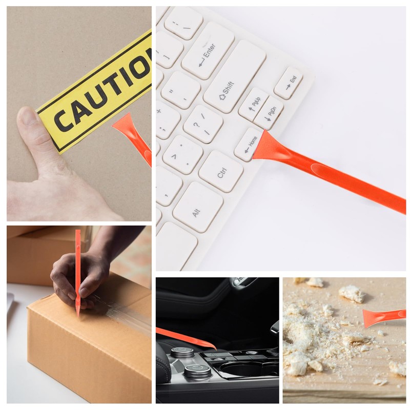 9 Pieces Plastic Scraper, No-Scratch Paint Scraper Tool Portable Car