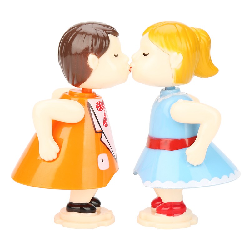 Retro Radio Shape with Lovely Dolls Storage Music Box Wedding