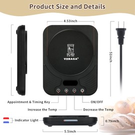 VOBAGA Sourdough Starter Warmer 3.0 for Kitchen, Sourdough Starter Heating Pad with Precise 1°F Control (70-110°F), 24H Auto Shut-Off, Sourdough Warming Mat for Bread, Sourdough for Home Bakers