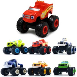 BEYOND MS 6 Pack Monster Machine Toy, Trucks Toy for Children, Birthday Truck Toy Set, Christmas Truck Toy Gift for Boys and Girls