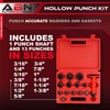 ABN Hollow Punch Kit Leather Punches Tools Hole Punch Set