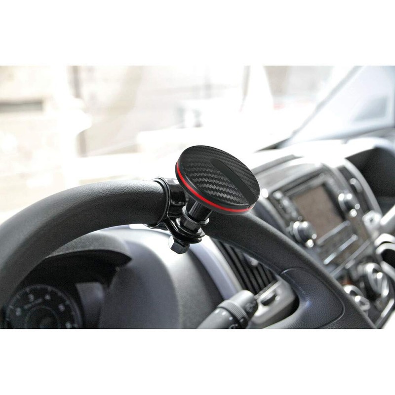 Carbon Effect Car & Lorry Steering Wheel Aid Handle Assister