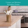 The Pretty Turtle Bamboo Kitchen Counter Utensil Crock Holder Caddy