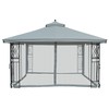 Universal 10' x 12' Gazebo Replacement Mosquito Netting (Grey)