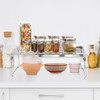 Orgneas Expandable Cabinet Shelf Organizer, Adjustable Freezer Shelf 15.8"-22" Thickened