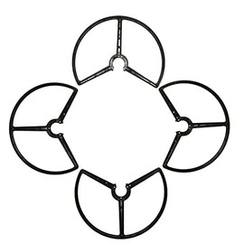 KingVal Replacement Propeller Guard Compatible with EHANG GHOSTDRONE 2.0 RC Quadcopter (Black)