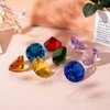 LONGWIN 80mm (3.1 inch) Crystal Diamond Paperweight Jewels Wedding Decorations