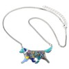 BONSNY Love Pets Enamel Zinc Alloy Golden Retriever Necklace Dog
