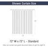 GCIREC Eucalyptus Leaf Shower Curtains, Sage Green Spring Botanical Watercolor