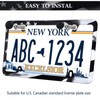 Black American Flag License Plate Frames - 2 Pack Patriotic