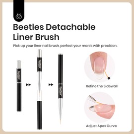 Beetles Builder Gel for Nail and Blooming Gel Set, 2 Pcs 15ml Nail Art Polish for Spreading Effect Marble Stone Builder Extension, Soak Off LED Lamp DIY Manicure Nails Gifts for Women