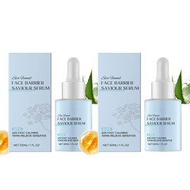Pflanzliches Gesichtsserum mit Aloe Vera-Extrakt, 2er-Pack Feuchtigkeitsspendende Pflege, Anti Aging Serum, Beruhigende Formel für empfindliche Haut, Leichte Textur für tägliche Anwendung
